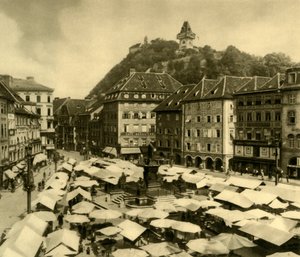 Main Square, Graz, Styria, Austria by Unbekannt