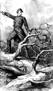 Major Theodore Winthrop at Big Bethel, Virginia by Unbekannt