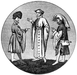 Male dress, late 14th century