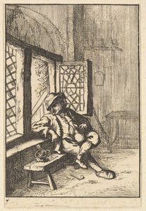 Man Sitting by a Window by Unbekannt