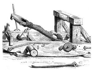 Mangonel, an engine of war in the 15th century, 1870 by Unbekannt