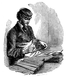 Manufacturing pencils, 1872