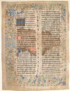 Manuscript Leaf from a Missal, mid-15th century by Unbekannt
