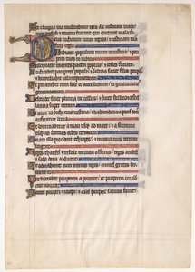 Manuscript Leaf from a Royal Psalter