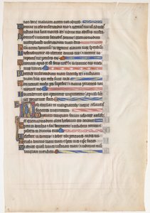 Manuscript Leaf from a Royal Psalter, British, 13th century