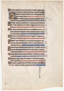 Manuscript Leaf from a Royal Psalter, British, 13th century by Unbekannt