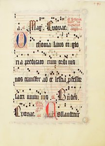 Manuscript Leaf, from an Antiphonary, German