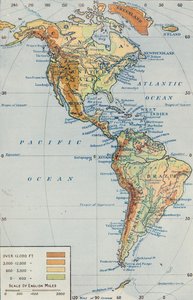 Map - The Continent of America