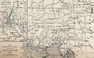 Map Illustrating the Campaign Preceding the Treaty of Campo-Formio, 1797, 1896