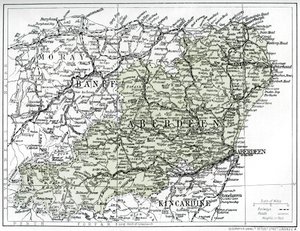 Map of Aberdeenshire