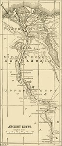 Map of Ancient Egypt, 1890 by Unbekannt