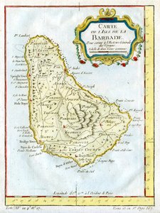Map of Barbados
