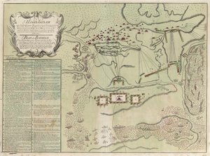 Map of Battle of Savuchny, 1739-1740 by Unbekannt