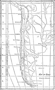 Map of Chile by Unbekannt