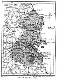 Map of County Dublin, Ireland by Unbekannt