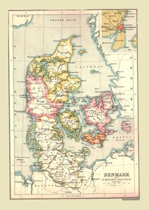 Map of Denmark by Unbekannt