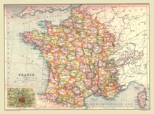 Map of France by Unbekannt