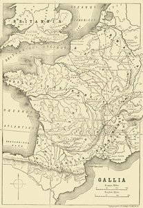 Map of Gaul and Part of Britain