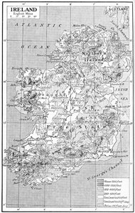 Map of Ireland by Unbekannt