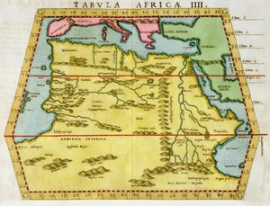 Map of North Africa by Unbekannt