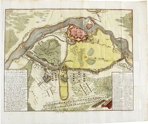 Map of the Battle at Narva