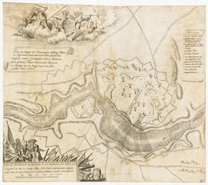Map of the Battle at Narva