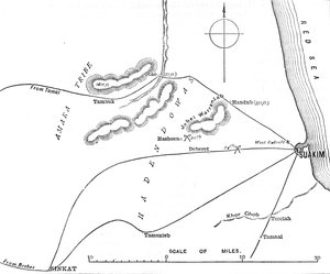 Map of the Environs of Suakim by Unbekannt
