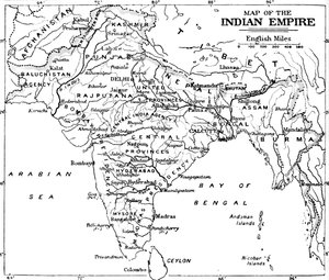 Map of the Indian Empire