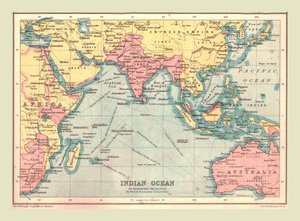 Map of the Indian Ocean