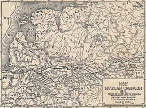 Map of the Russian Campaign, 1812