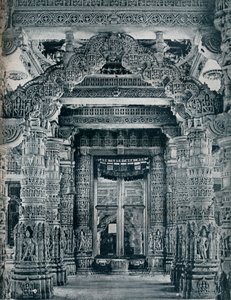 Marble Sculpture at an entrance to a Jain Temple at Dilwara, Mount Abu, c1100 by Unbekannt