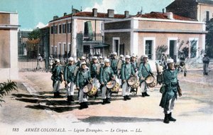 Marching band, French Foreign Legion, c1910 by Unbekannt