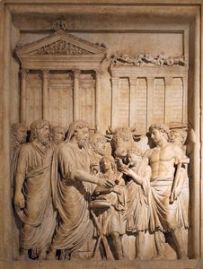 Marcus Aurelius and Members of the Imperial Family Offer Sacrifice in Gratitude for Success Against Germanic Tribes by Unbekannt