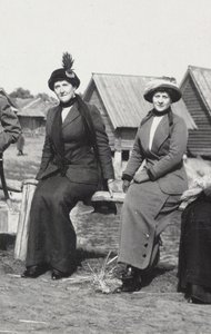 Maria Evgenyevna Golovina, secretary of Rasputin and Julia Alexandrovna Den