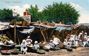 Market, Rawalpindi, India by Unbekannt