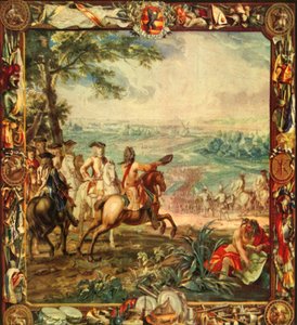 Marlborough at the Battle of Oudenarde, 1708 by Unbekannt