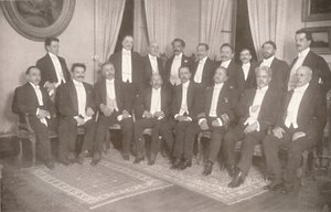 Marshal Hermes da Fonseca with his Secretaries of State and Advisers by Unbekannt