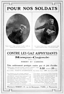 Gas mask advertisement by Unbekannt