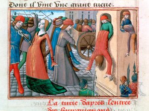 Massacre of the Armagnacs by the Bourguignons, Paris, 1418 by Unbekannt