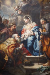 Melk Abbey: The Adoration of the Magi by J.M. Rottmayr by Unbekannt