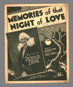 Memories of that Night of Love, c1930s by Unbekannt