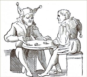 Men Playing Dice by Unbekannt