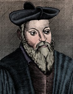 Michel Nostradamus, French physician and astrologer, 17th century by Unbekannt