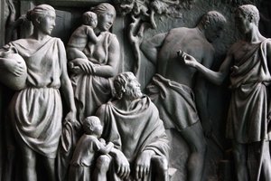 Milan Duomo gate sculpture, Milan, Italy by Unbekannt