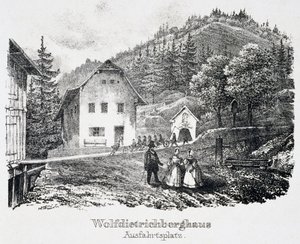 Salt Mine: The Wolfdietrich Building and the Exit of the Mine, Durrnberg, Austria by Unbekannt