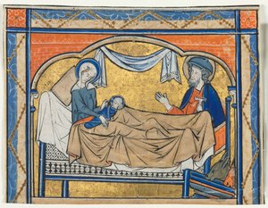 Miniature Excised from a Psalter: The Nativity by Unbekannt