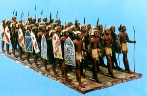 Model Pikemen, Tomb of Mesehti, 12th Dynasty by Unbekannt