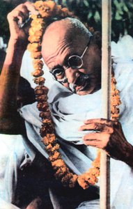 Mohandas Karamchand Gandhi, Indian Nationalist leader, 1869-1948