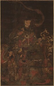 Monju and Attendants by Unbekannt