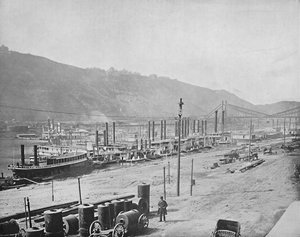 Monongahela Wharf, Pittsburgh, Pennsylvania by Unbekannt